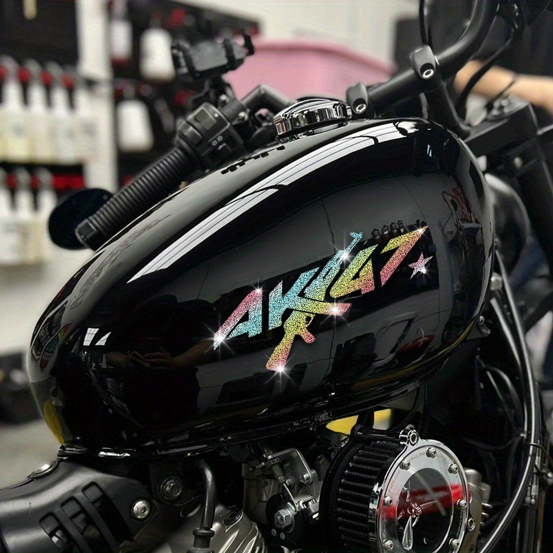 Glitter Vinyl Roll - Наклейка на мотоцикл AK47 с имитацией