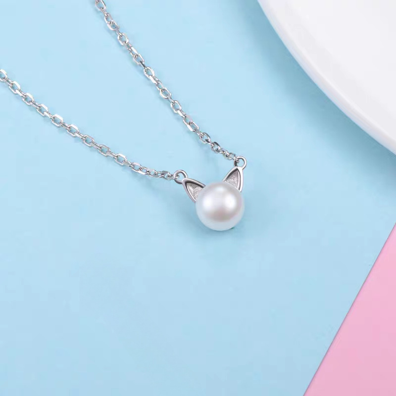 Pearl Trim Chain - Модные украшения из стерлингового серебра 925