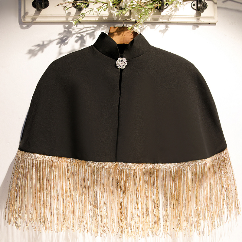 Tassel Fringe Trim - Женская Солнцезащитная шаль из пашмины с