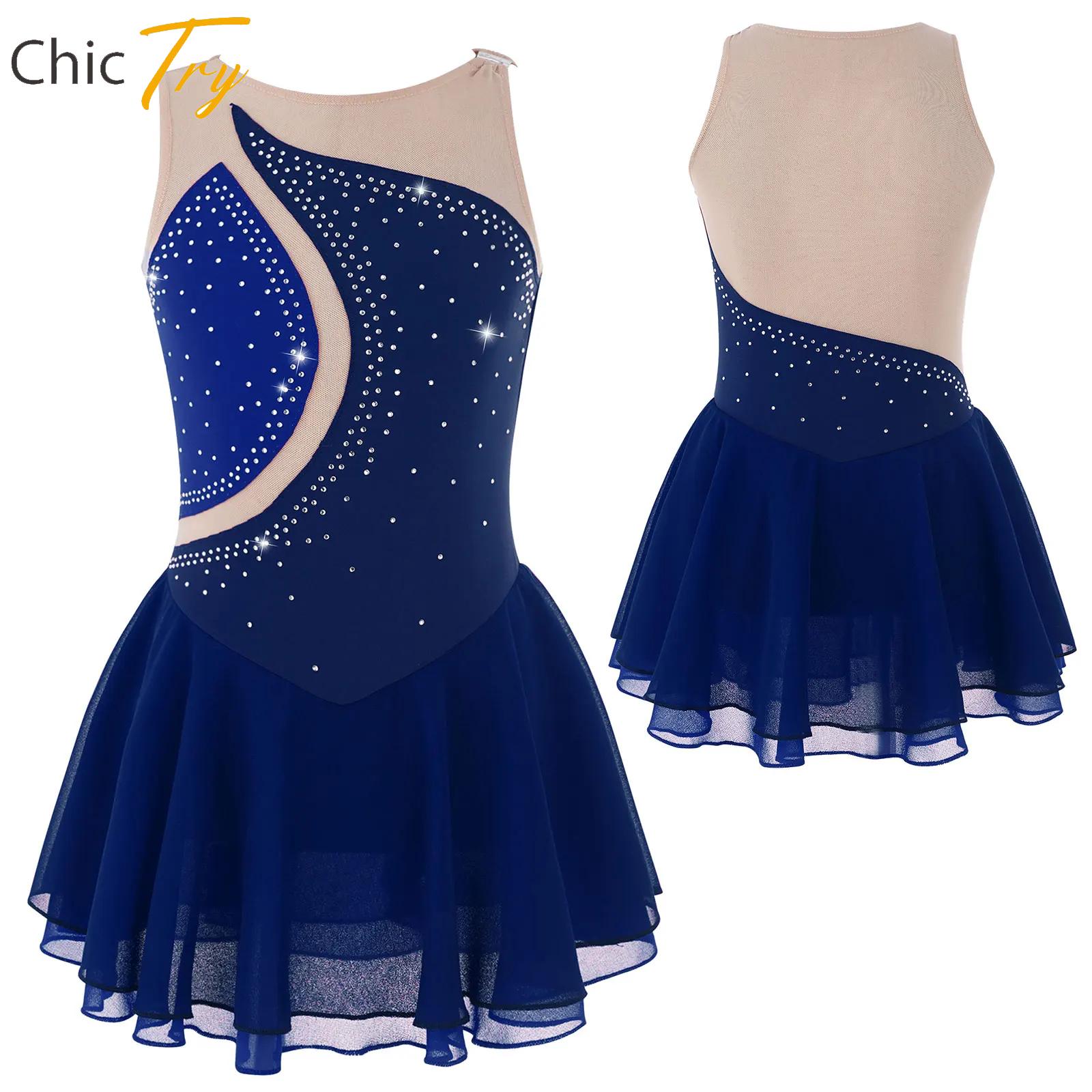 Платье для фигурного катания д – обзор и цена Rhinestone Banding Trim