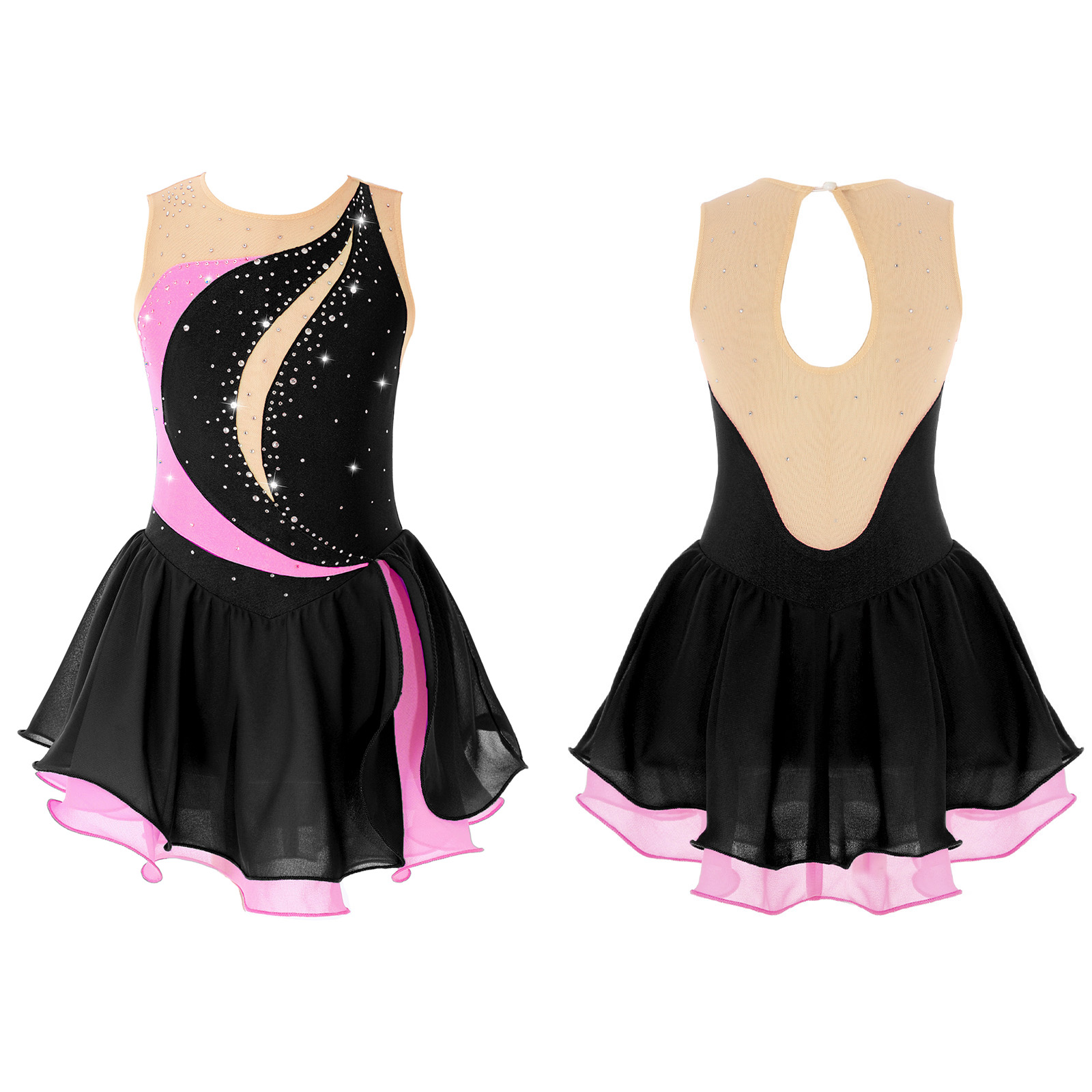 Платье для фигурного катания д – обзор и цена Rhinestone Banding Trim
