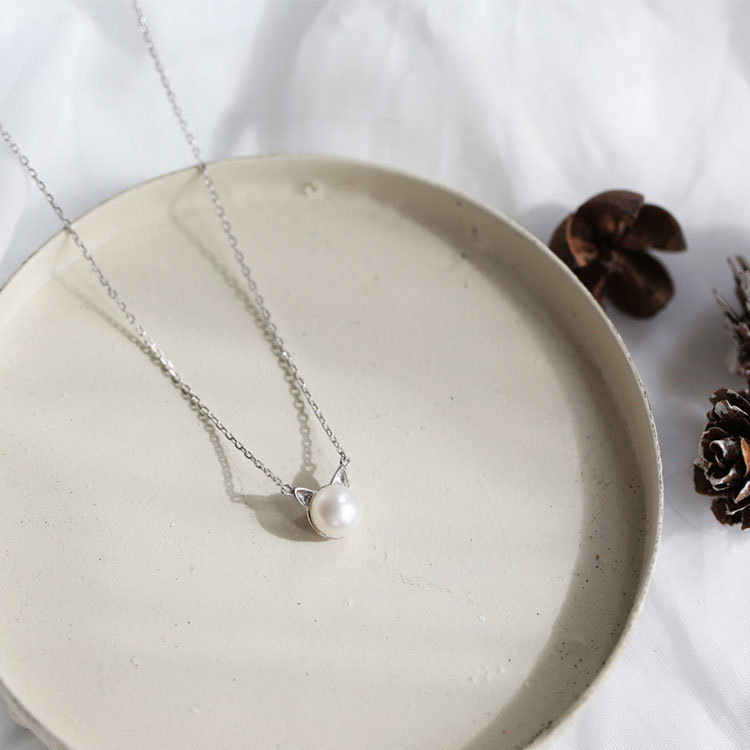 Модные украшения из стерлингов – обзор и цена Pearl Trim Chain