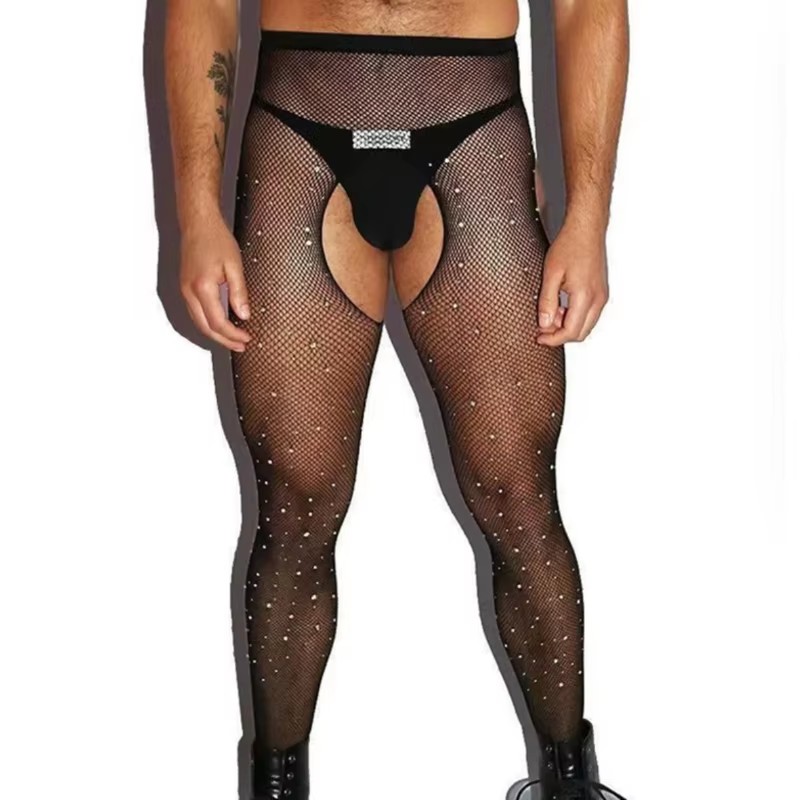 Мужские чулки с открытым шагов – обзор и цена Crystal Mesh Fabric