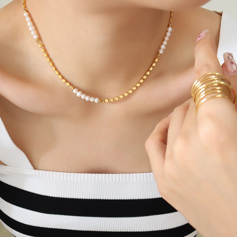 Лидер продаж, модные плоские з – обзор и цена Pearl Trim Chain
