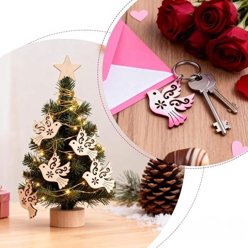 50 шт. неокрашенных деревянных – обзор и цена Embellish Craft