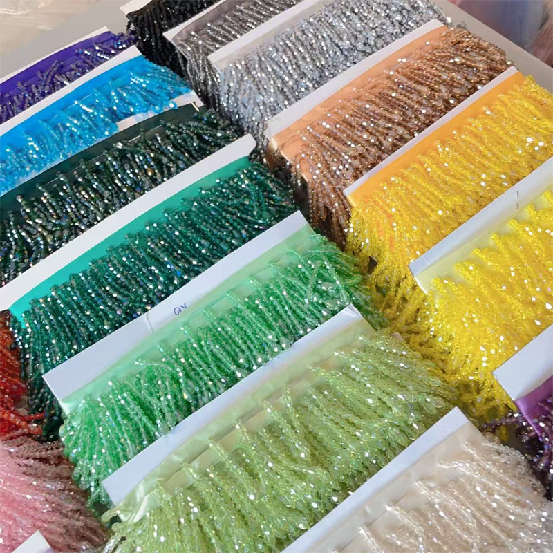 Хрустальные кисточки, бисерная – обзор и цена Crystal Mesh Fabric